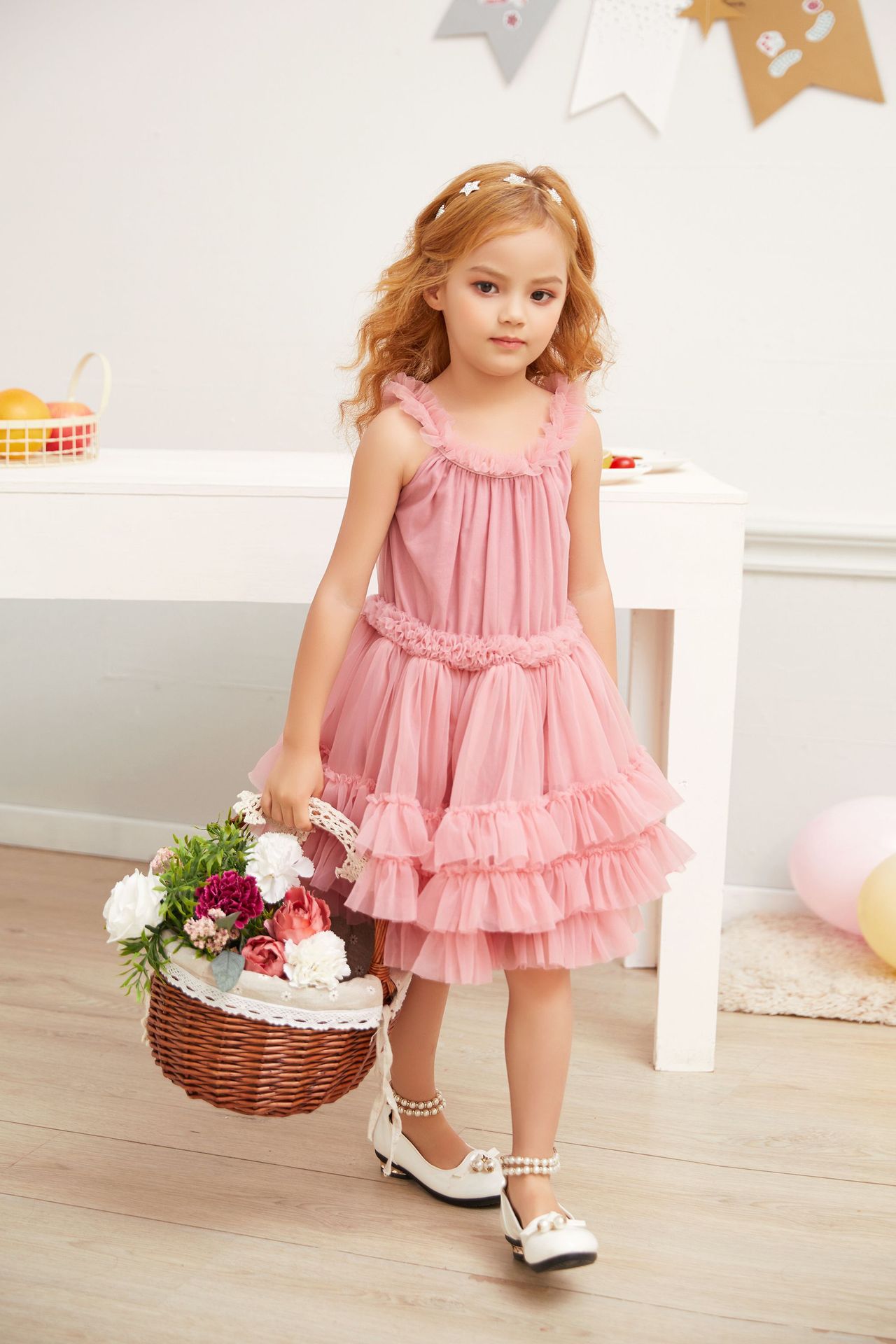 现货dolly纱裙公主tutu裙女童蓬蓬裙宝宝周岁礼裙超仙连衣裙代发