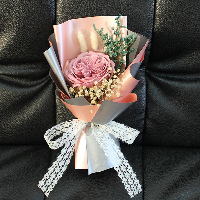 Single Austin Rose Soap Bouquet Gift Box Valentine's Day Gift Surprise Soap Flower Teacher's Day Gift Fake Flower