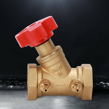 dn65黄铜数字平衡阀静态水力平衡调节阀手动测温阀门厂家批发