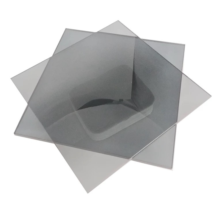 3-12mm欧洲灰色钢化玻璃定制加工本体着色圆形异形方形欧洲灰玻璃