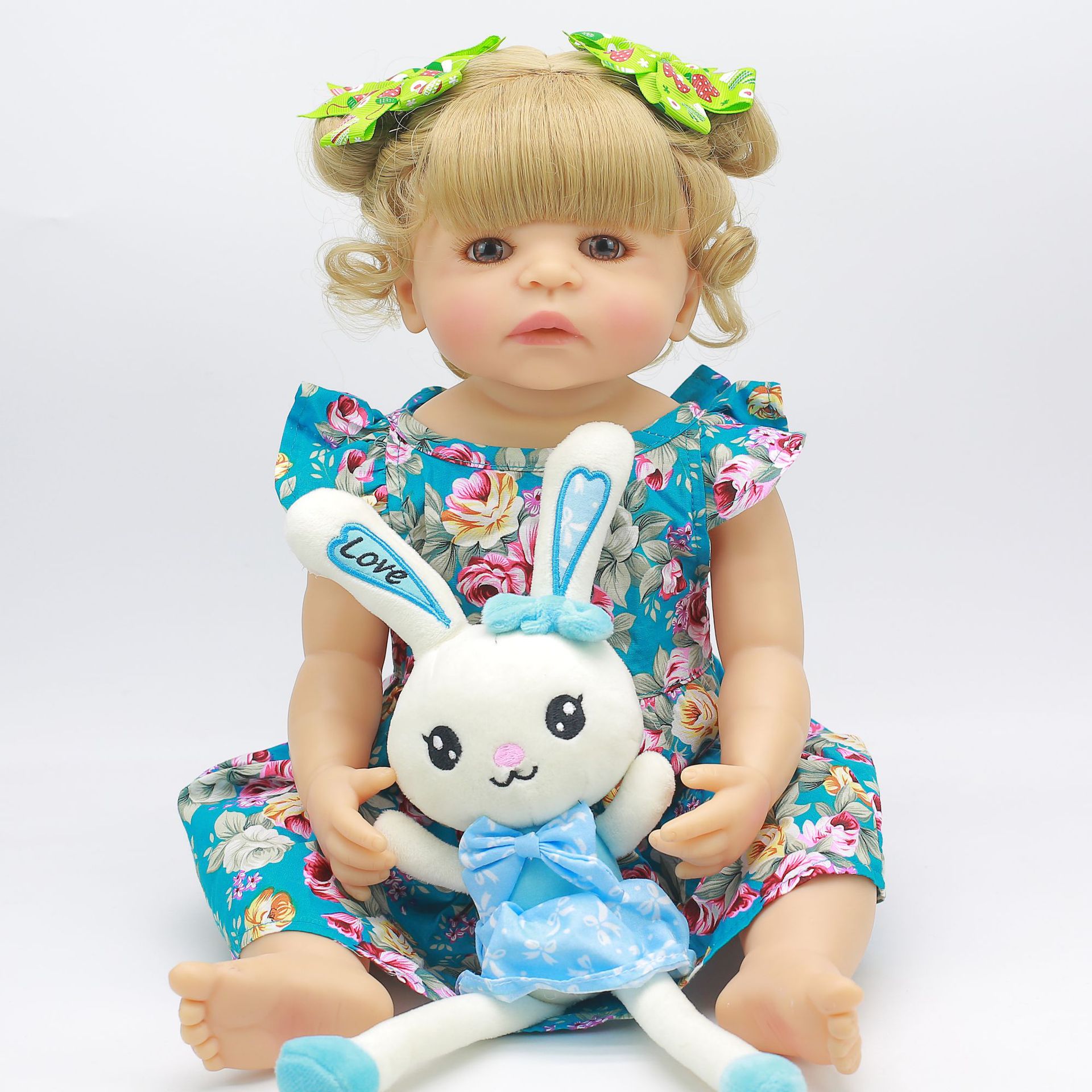 full silicone reborn doll速卖通爆款 可入水洗澡全胶重生娃娃