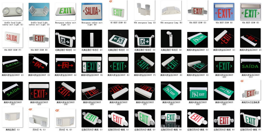 exit安全出口标志灯2w180分钟英文阿拉伯文外贸应急灯ce证书