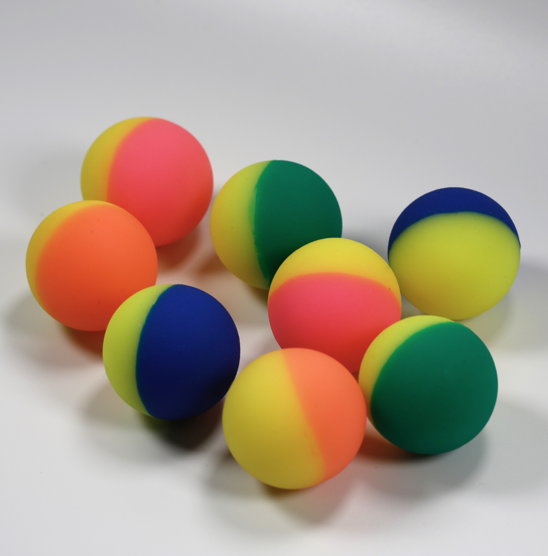 20年弹力球专业工厂logo广告卡通精美图案印刷球定制实心环保无毒