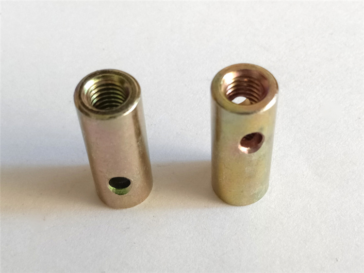 斜平内六角螺母 内六角管牙夹头母钉 家具用紧固件螺母