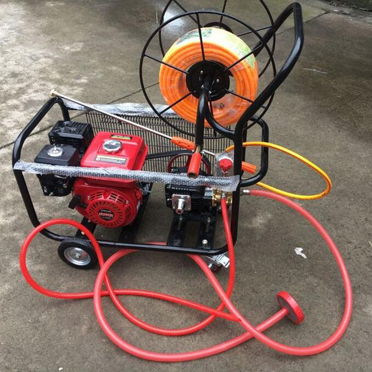 小型手拉启动打药机 多功能喷雾打药机 农用框架式果园大棚打药机