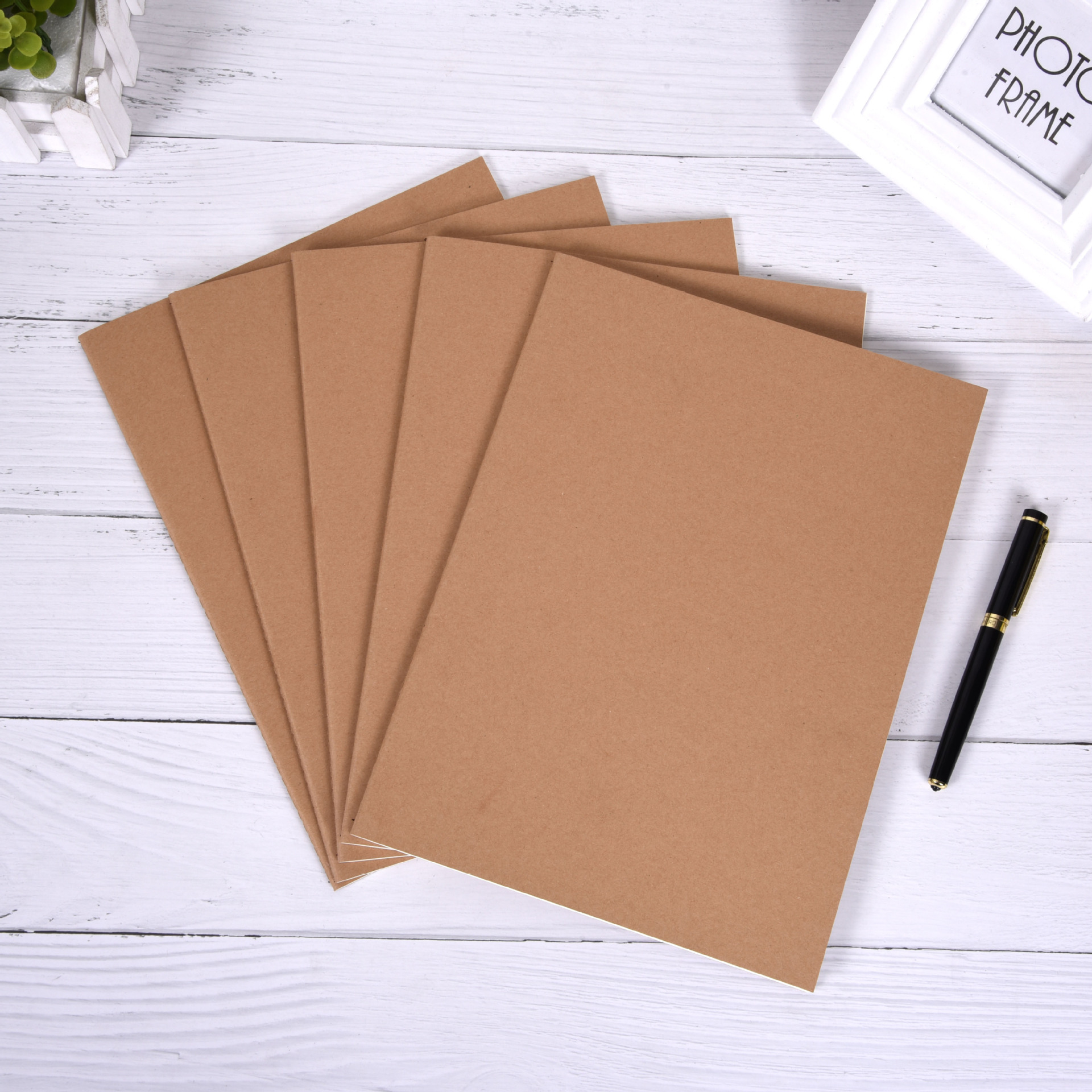 定制简约无印复古牛皮纸便携记事本 工作随身每日计划本 笔记本