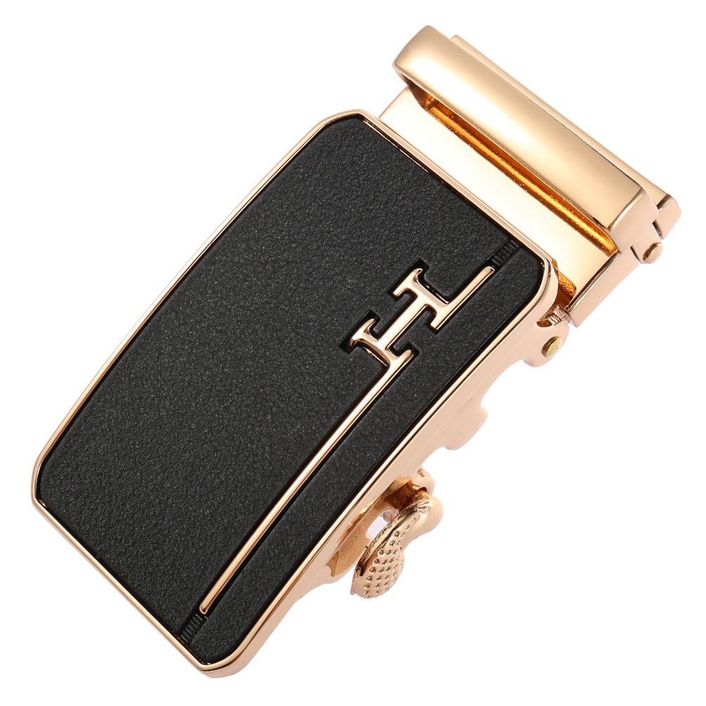 皮带头男士 皮带扣合金腰带头h字母裤带扣自动扣ly36-2821