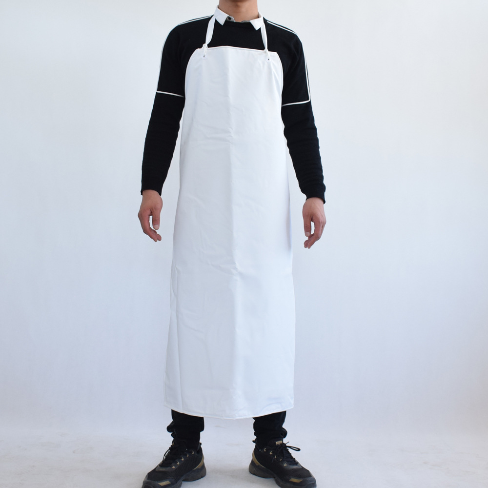 工业加厚围裙防水防油耐酸碱pvc防水围裙屠宰场水产宠物围裙65丝