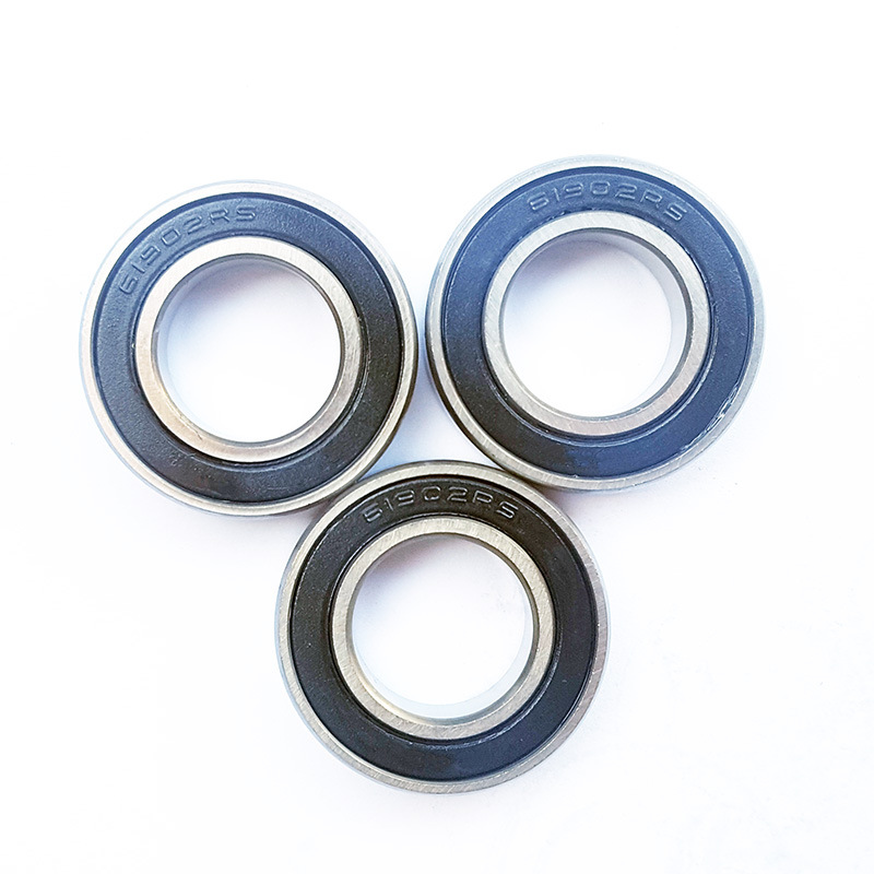 供应滚珠6902-2rs密封胶盖轴承 内孔15mm外孔28高的7mm机械手轴承