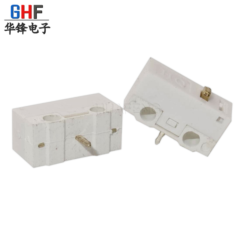 WK-03 Micro Switch Button Mouse Switch Three-Legged Micro Button without Handle Straight Leg 12.8*6.5*10 Red Dot