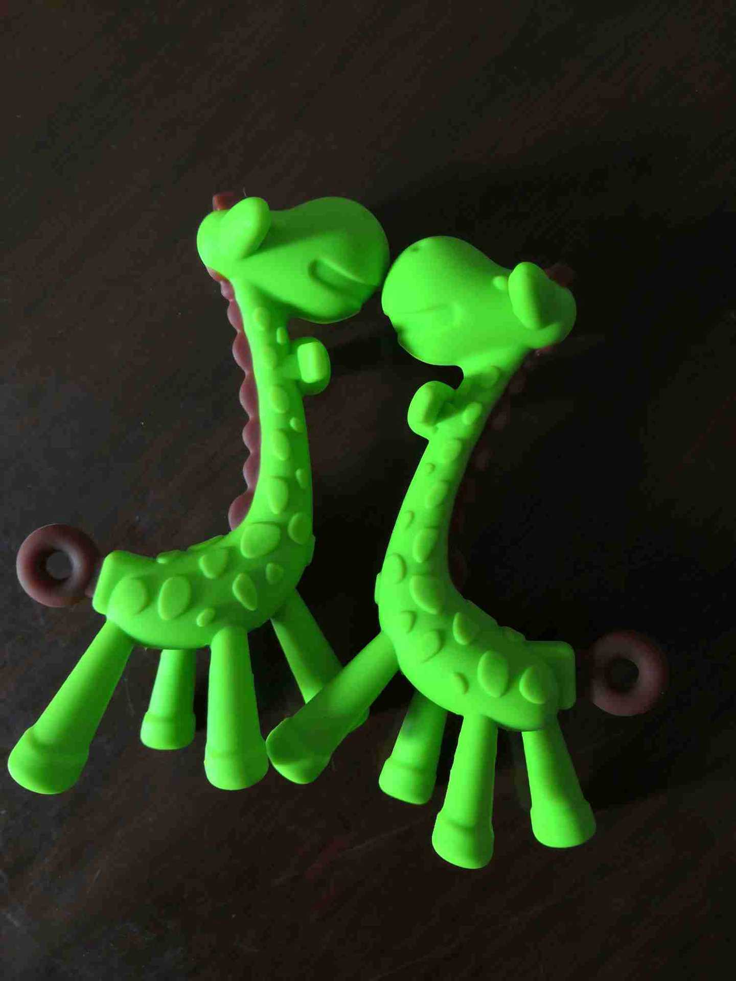 厂家批发小鹿硅胶牙胶 安抚牙胶磨牙棒 婴儿硅胶玩具宝宝咬胶