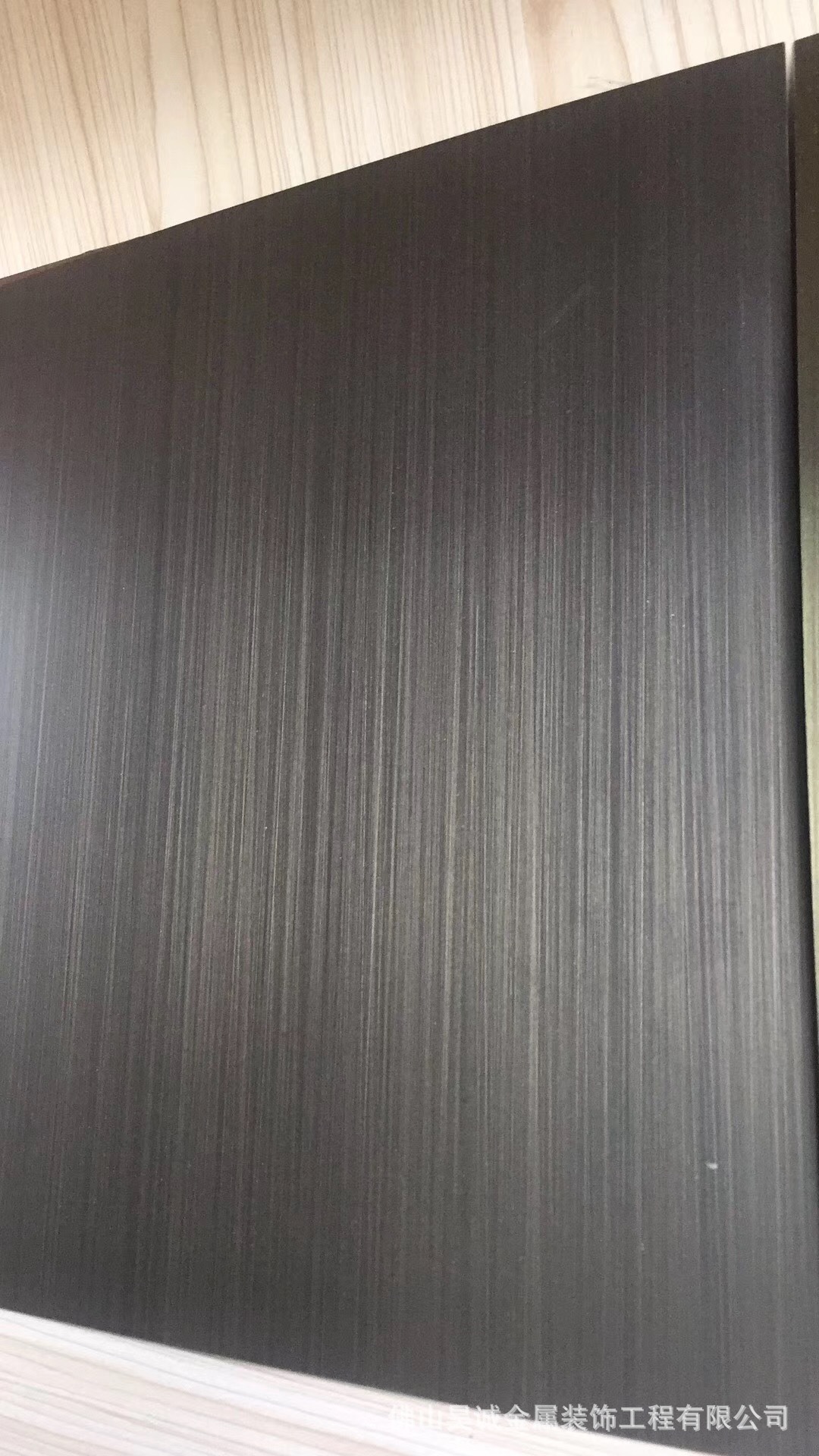 佛山304不锈钢镀铜拉丝乱纹喷砂板 201/304不锈钢水镀红古铜哑光