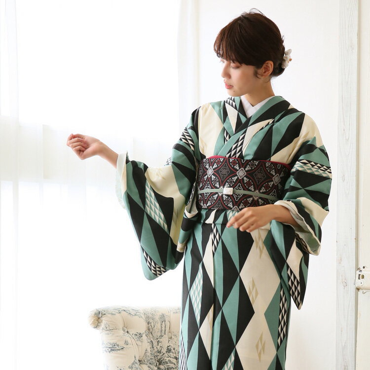 日本和服正装女 小文和服抗皱加厚面料