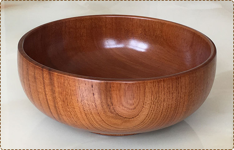 厂家直销精品木质碗 圆形创意木碗实木 整木挖制大碗现货批发订制