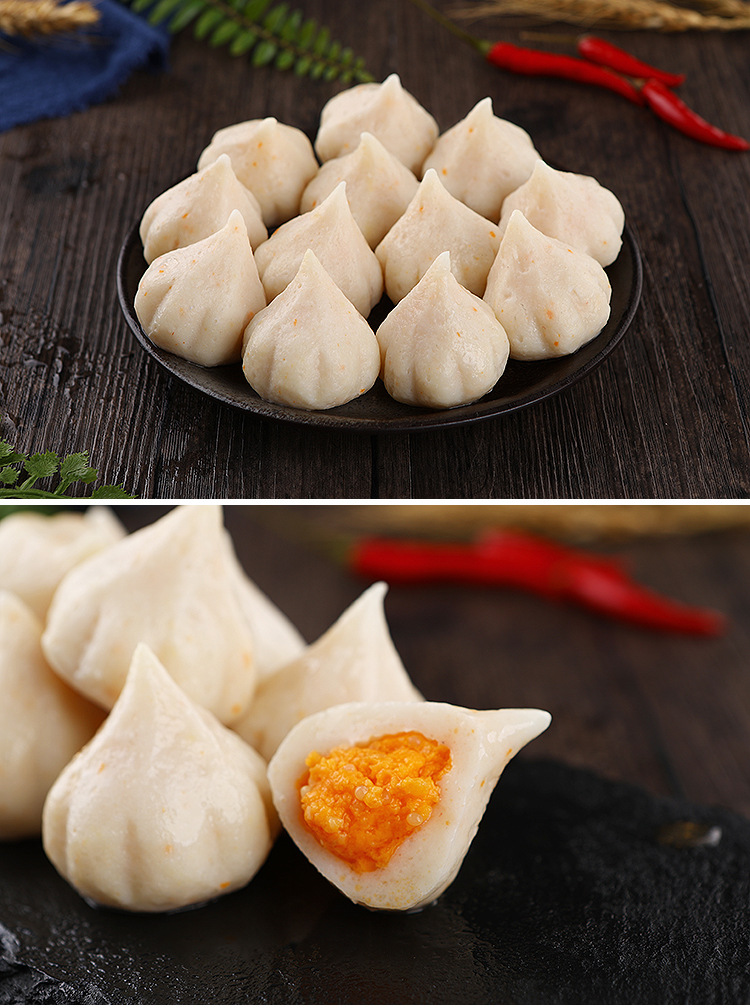 蟹籽仙桃海鲜丸子系列关东煮日韩煮物食材启丰红点蟹子包3kg