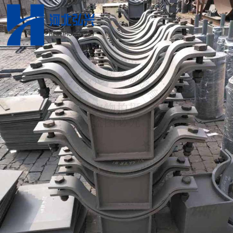 超高压混凝土输送管道托架dn125泵管固定烤漆支架