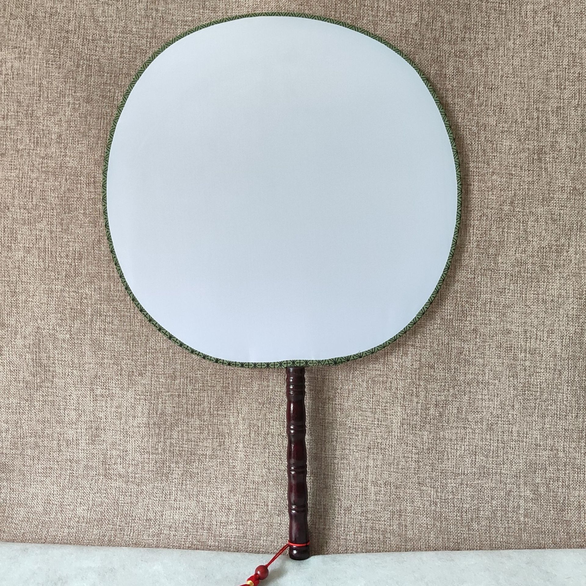 6万个日式团扇-竹柄和风空白蒲扇diy素面扇子可定制广告扇美术绘画圆