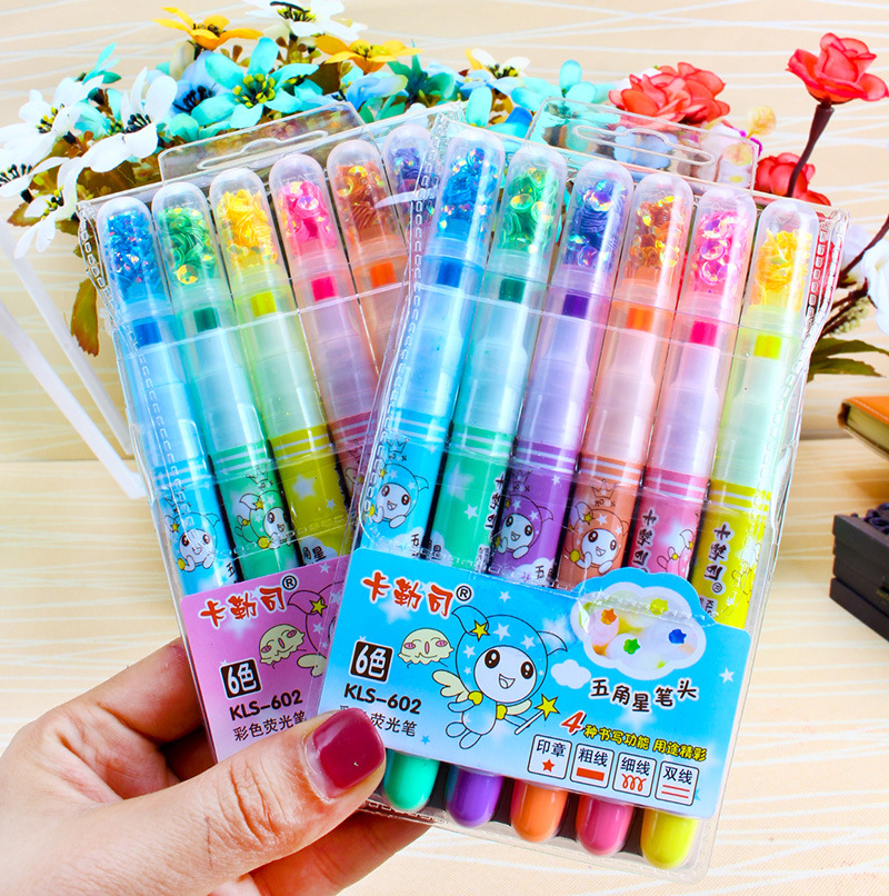 卡勒斯kls-602名称:荧光笔商品描述是否跨境出口专供货源否笔芯颜色6