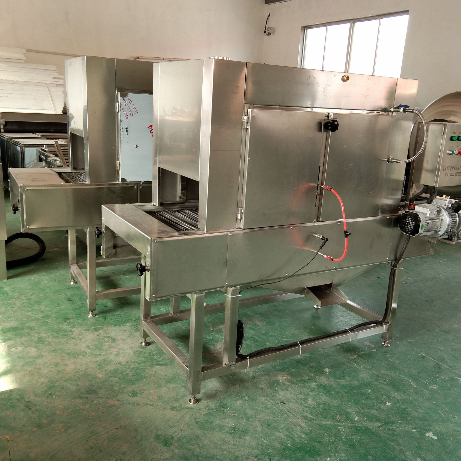 全自动猪皮烧毛机 连续式五花肉烧毛机 猪头快速脱毛机