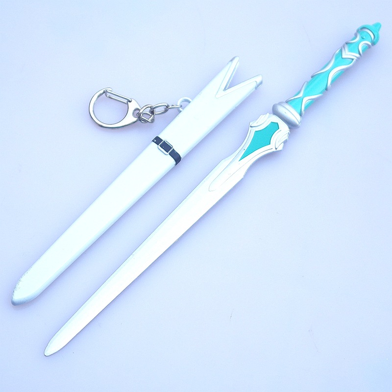 刀剑神域武器桐人阐释者水妖精亚丝娜带鞘剑合金兵器钥匙扣挂件