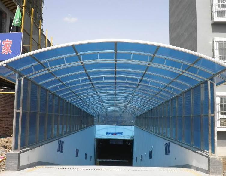 阳光棚 定制地铁停车场棚罩子通道设计施工 户外通道蓬遮阳汽车棚