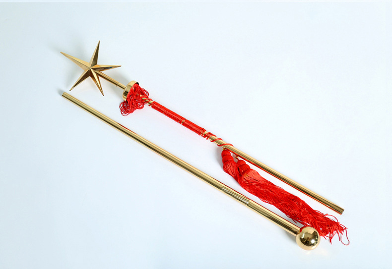 津宝军乐队黄铜指挥棒乐队指挥令鼓号队乐器手柄指挥旗