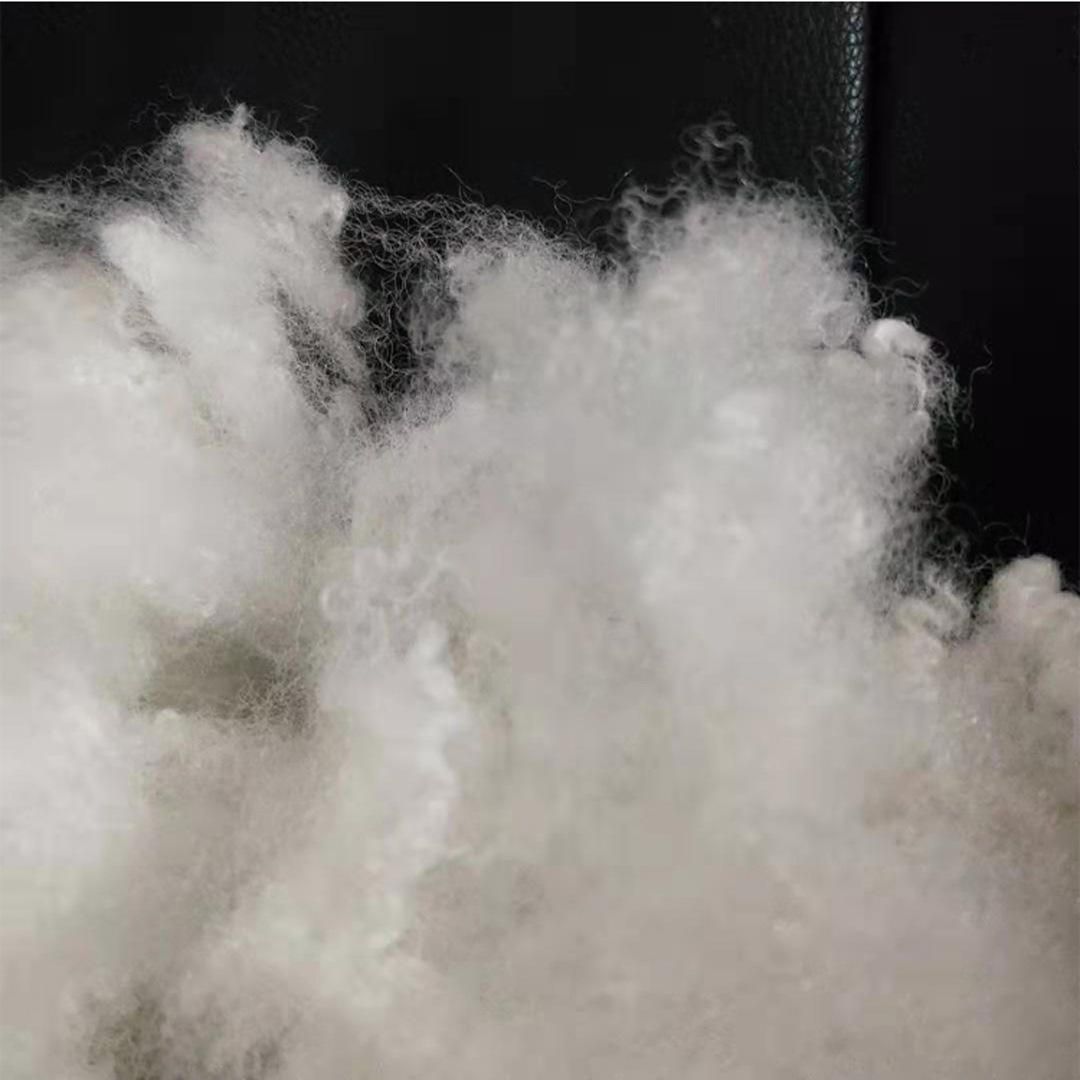 供应高弹公仔棉 三维15d枕头填充棉 15d64mm 开松料原棉diy玩具棉