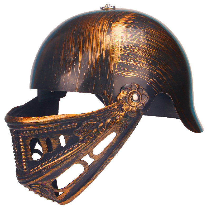 万圣节头盔帽子万圣节道具头盔勇士骑士头盔cos表演帽罗马勇士