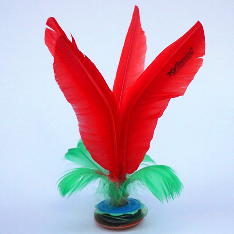 正品好朋友火翎鸟大号鹅毛独立包装毽子可拆装花毽好踢耐用连体毽