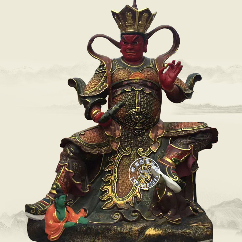 定做寺院护法殿四天金刚佛像 辽阳寺庙彩绘四大天王佛像价格