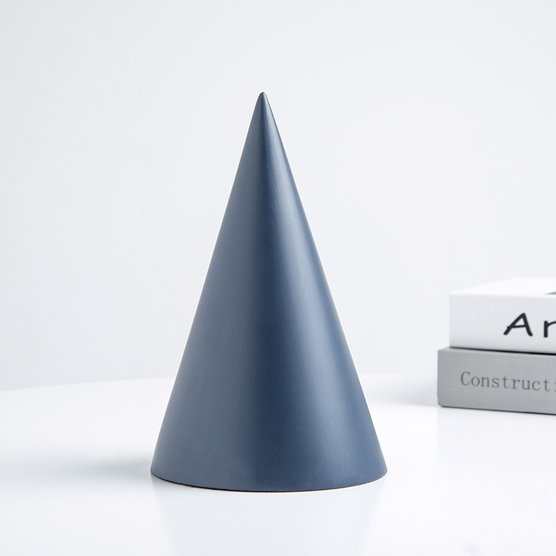米兰同款几何摆件北欧极简风圆锥形摆设家居样板房桌面软装饰品
