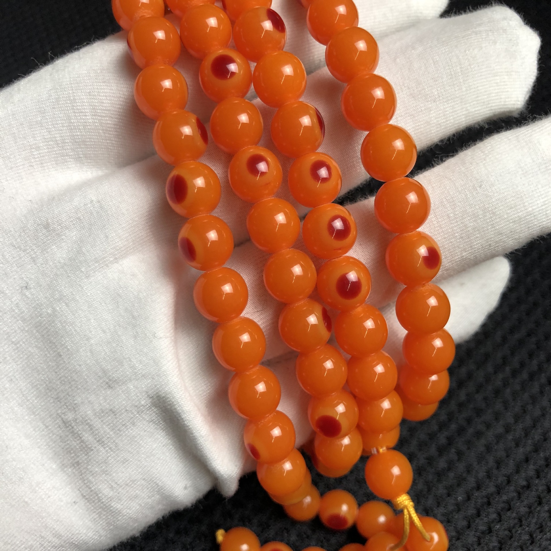 2019爆款精品高仿二代鹤顶红鸟头手串手链佛珠厂家直销直播供货源