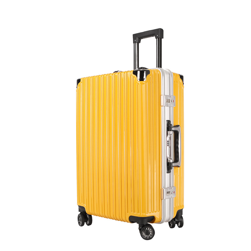 登机拉杆箱铝框皮箱万向轮旅行箱20/22/24/26寸密码箱学生行李箱