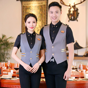 ktv酒吧服务员工作服夏装新款吧台会所工装制服西餐厅饭店工服女