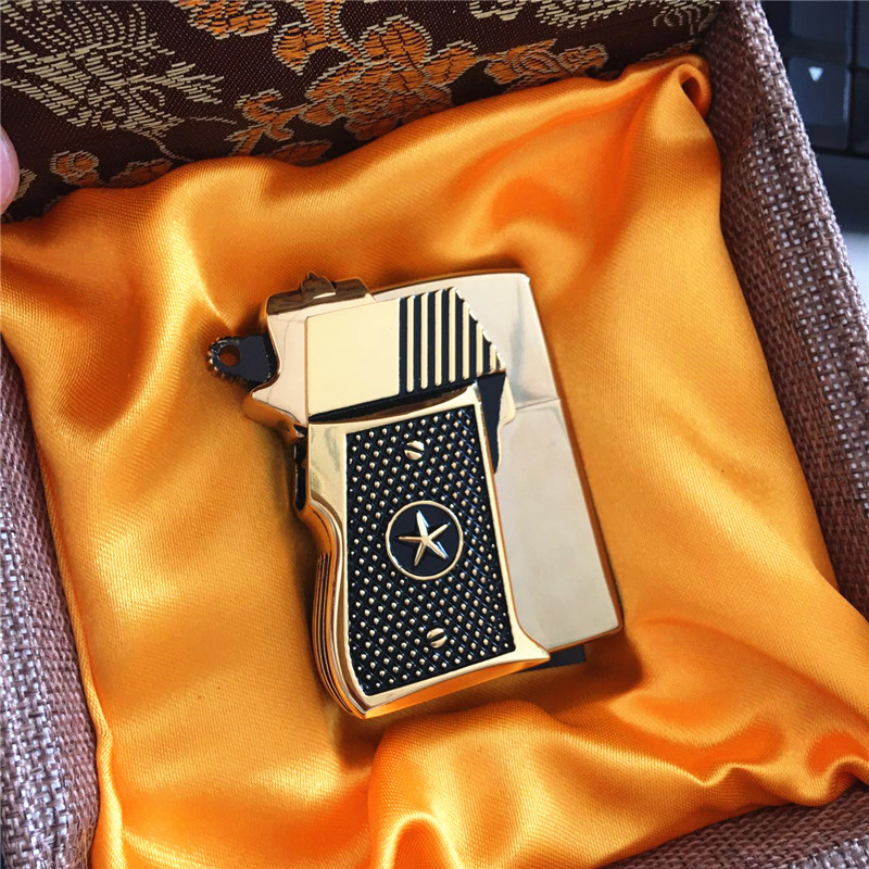 Zorro Zorro New Metal Windproof Kerosene Lighter Creative Personality Atmospheric Armor Pistol Lighter