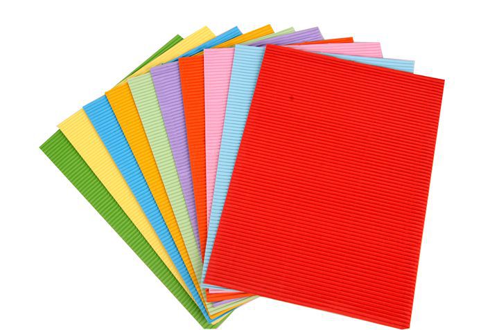 a4十色瓦楞纸 diy手工纸 波浪纸 彩纸 美工纸 礼物包装纸