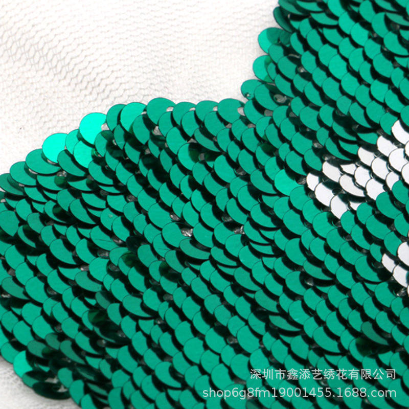 深圳绣花厂家 专业对外珠片亮片绣 裁片服装绣花满幅刺绣 匹布绣