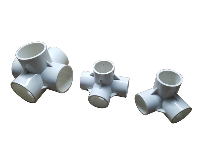批发立体三通 四通 五通多种管件 pvc耐腐蚀耐高压多通管件