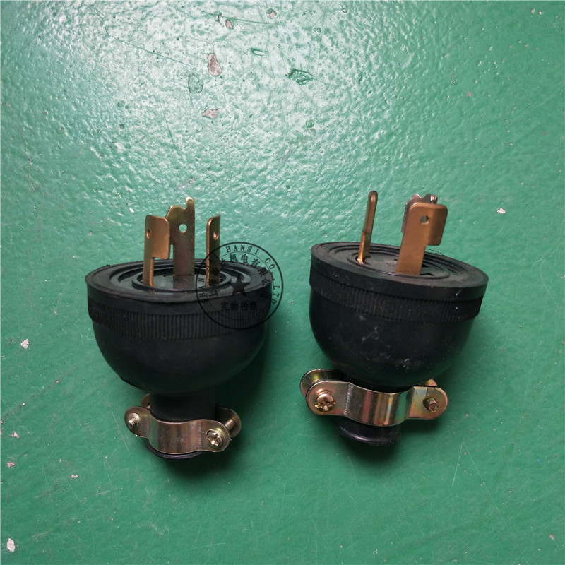 220v发电机插头1kw2kw3kw5kw6kw8kw汽油发电机组用单相插头