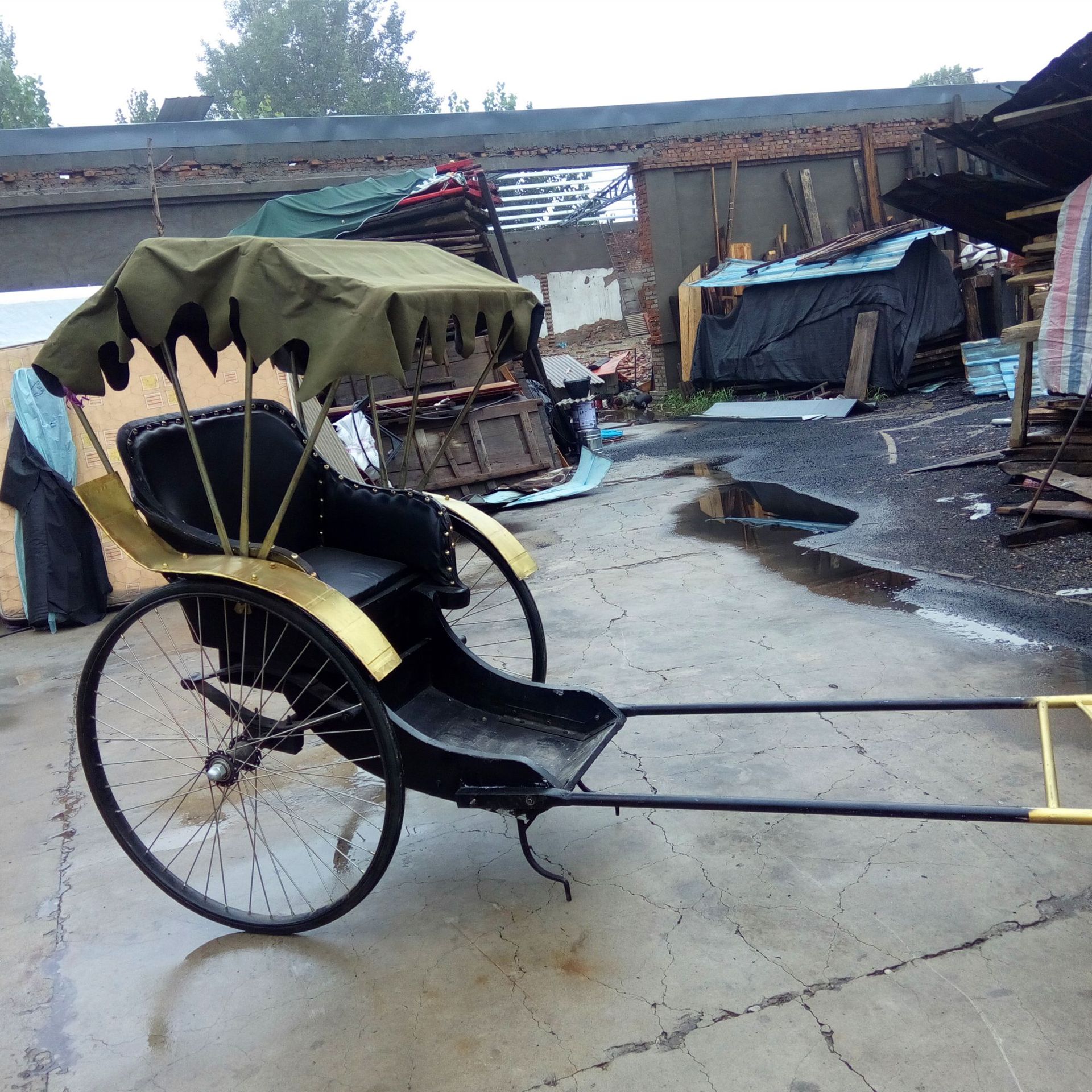 【出租】人力黄包车老上海仿古北京上海滩可电动复古单人黄包车