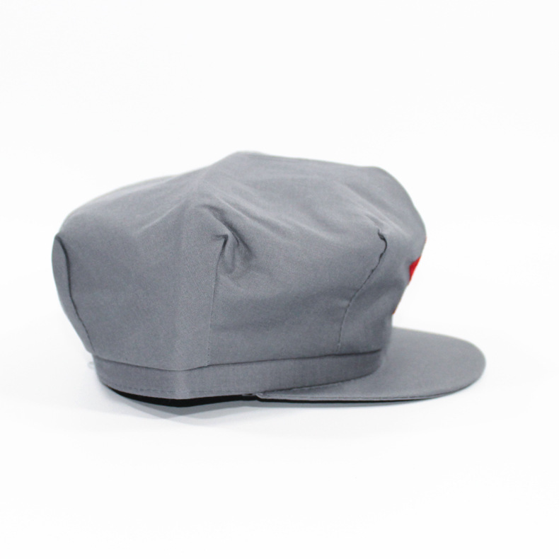红军帽八角帽复古五角星帽灰色军帽八路军新四军帽演出表演帽子