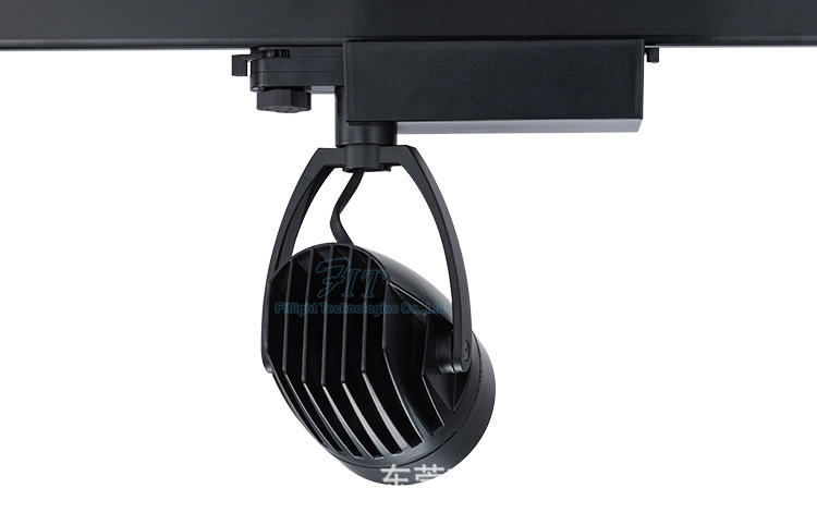 led轨道灯 欧规四线轨道灯 cob导轨射灯 20w导轨灯 cree芯片