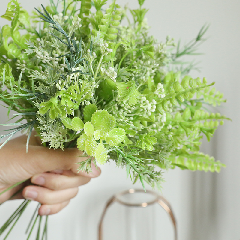 配草花束配件仿真花厂家家居装饰婚庆手捧花植物墙假花dy1-3174