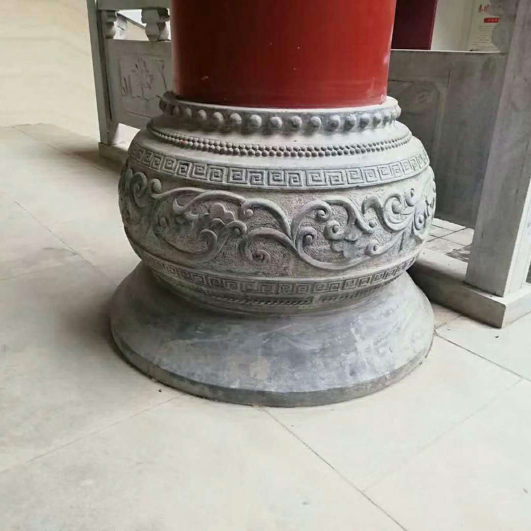 石柱墩 石材寺庙柱脚石 古建样式柱础石 价格实惠