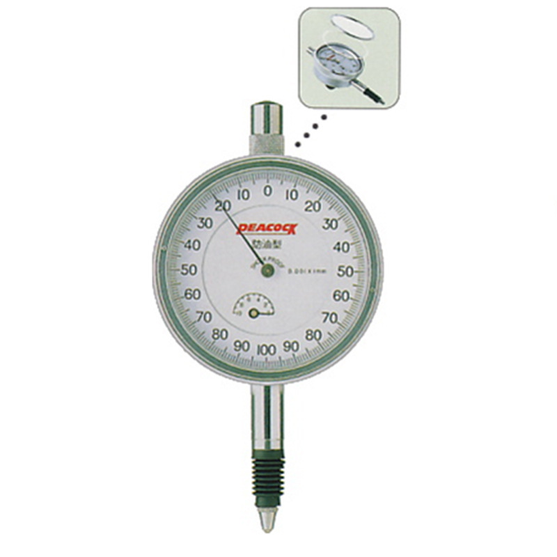 现货供应日本原装peacock孔雀防油型千分表5-swf/高精度量表