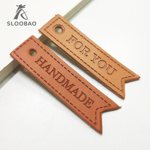 pu皮革皮标 牛仔裤衣服补丁贴装饰贴花 diy手缝修补小标签-阿里巴巴