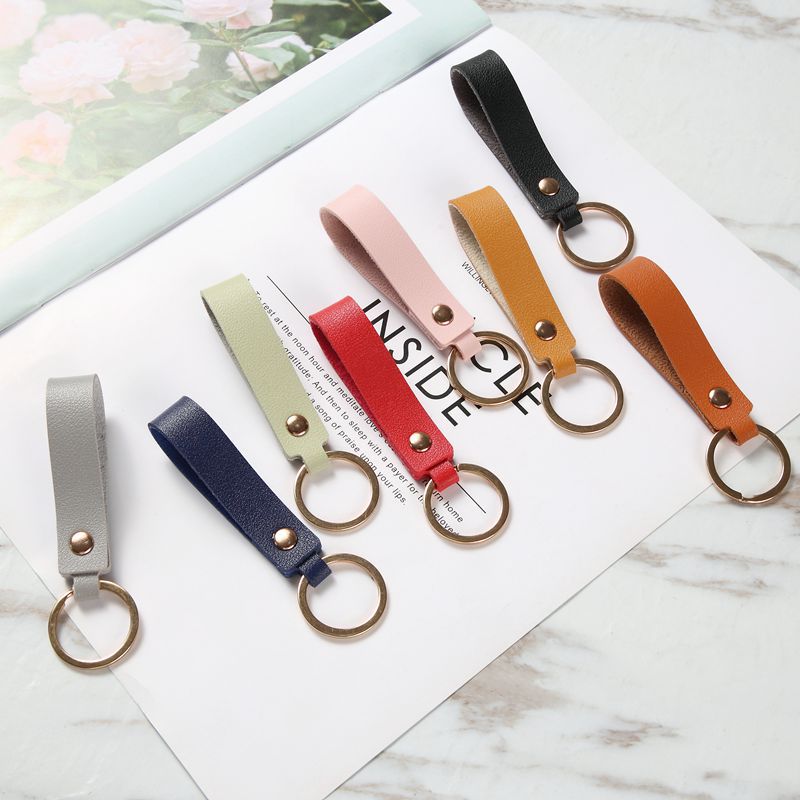 Pu Key Chain Wholesale Creative Key Chain Leather Key Chain Pendant Business Gift Leather Car Key String