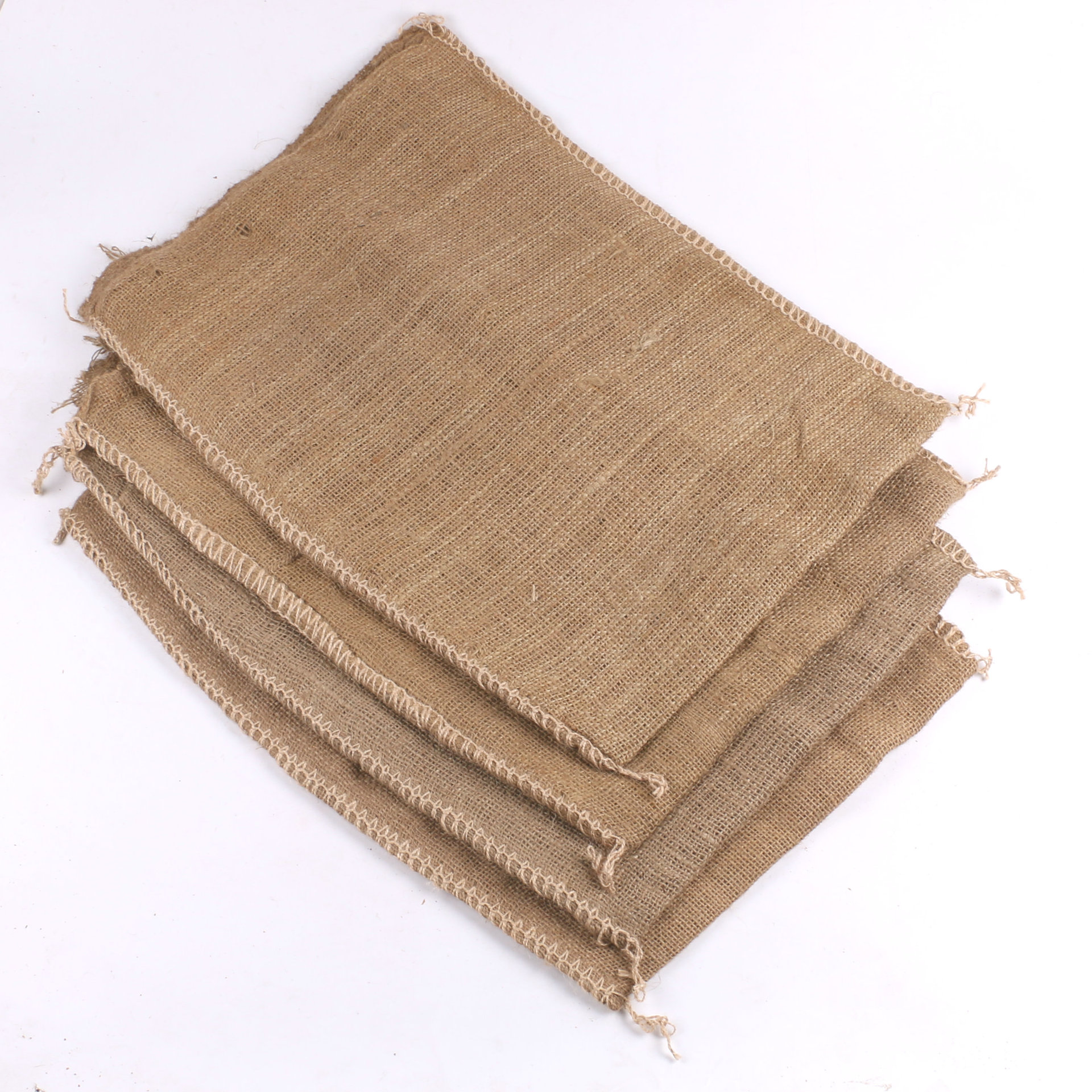 定制多规格工程盖土麻袋 35*55麻绳编织袋 耐磨物流黄麻包装袋