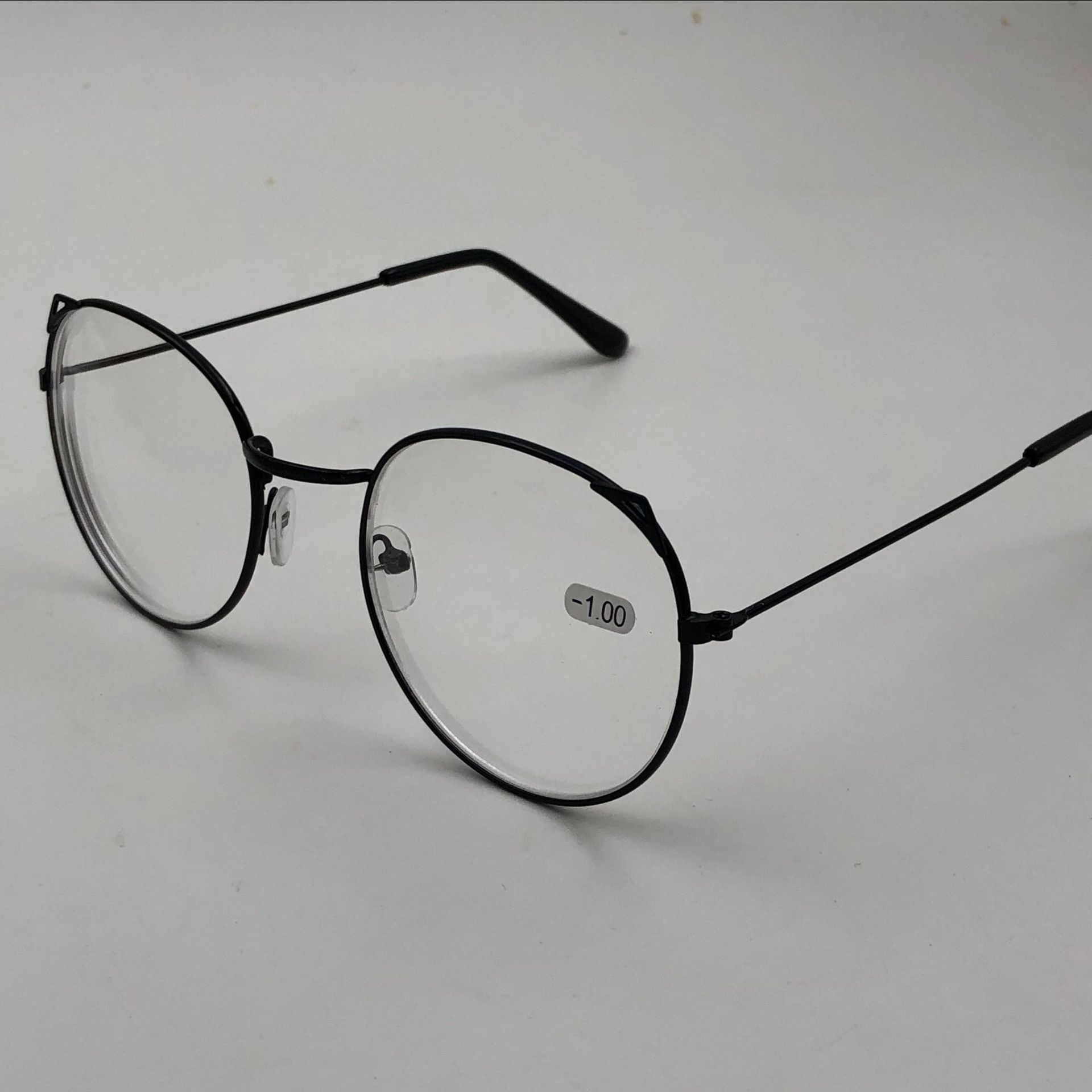 黑源女韩版学生猫耳朵金属成品近视眼镜全框可爱框架100度到400