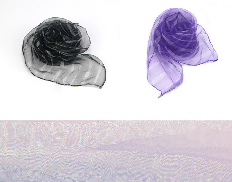 幼儿园儿童表演丝巾舞蹈方巾纯色尼龙头纱音乐器早教小纱巾批发